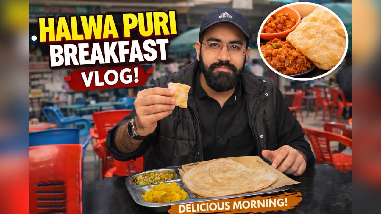 Halwa Puri Lovers Must Watch 🔥 | Street Food Vlog Pakistan