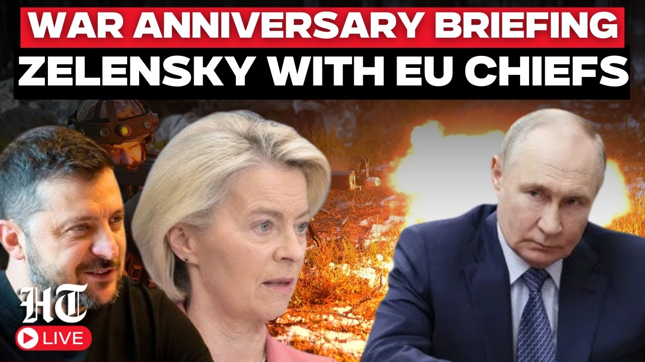 LIVE |Zelensky, Ursula von der Leyen And Antonio Costa Address World As Ukraine Marks 4 Years Of War