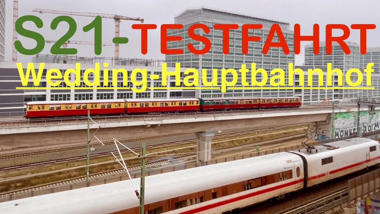 PROBEFAHRT auf der künftigen S21 mit der Historischen S-BAHN zwischen Berlin-Hauptbahnhof u. Wedding
