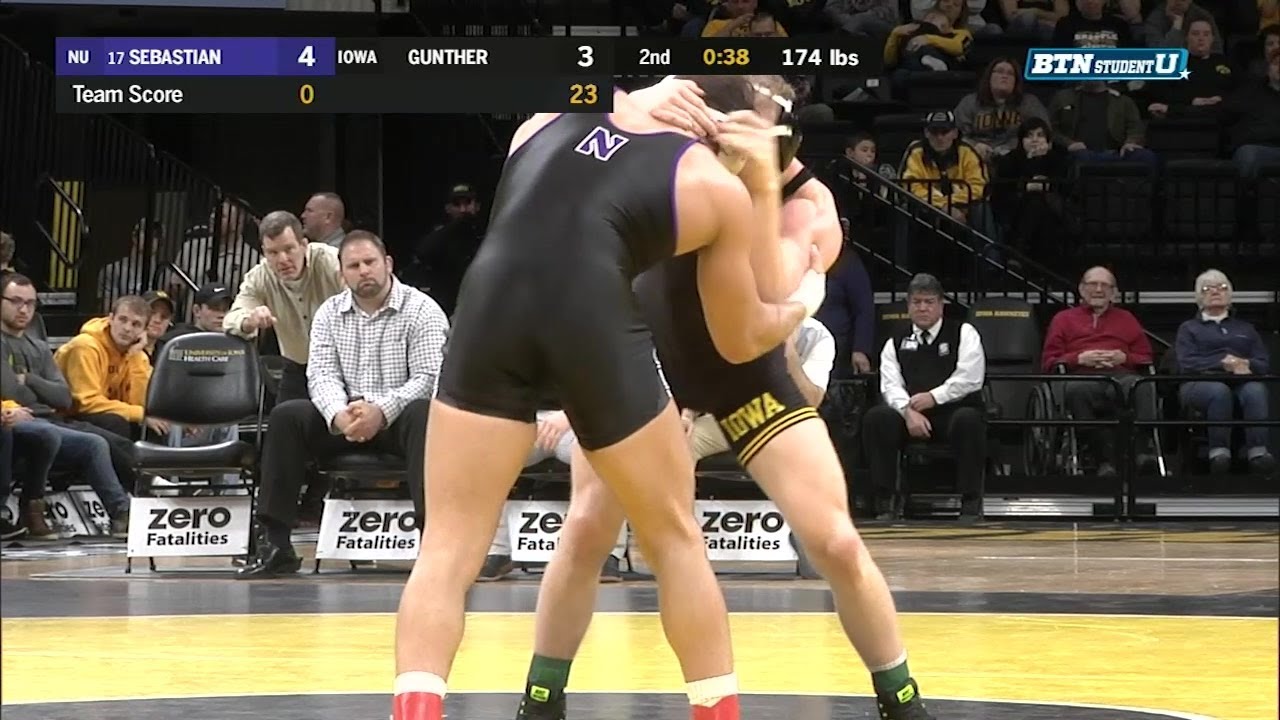 Big Ten Wrestling: 174 LBs - Northwestern's Johnny Sebastian vs. Iowa's Kaleb Young