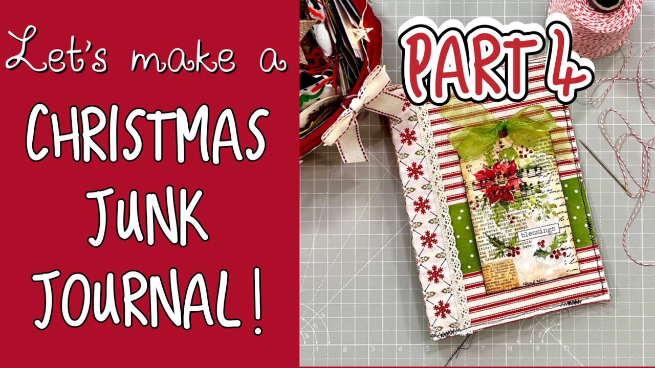 Christmas Junk Journal 4  #christmasjournalwithcat