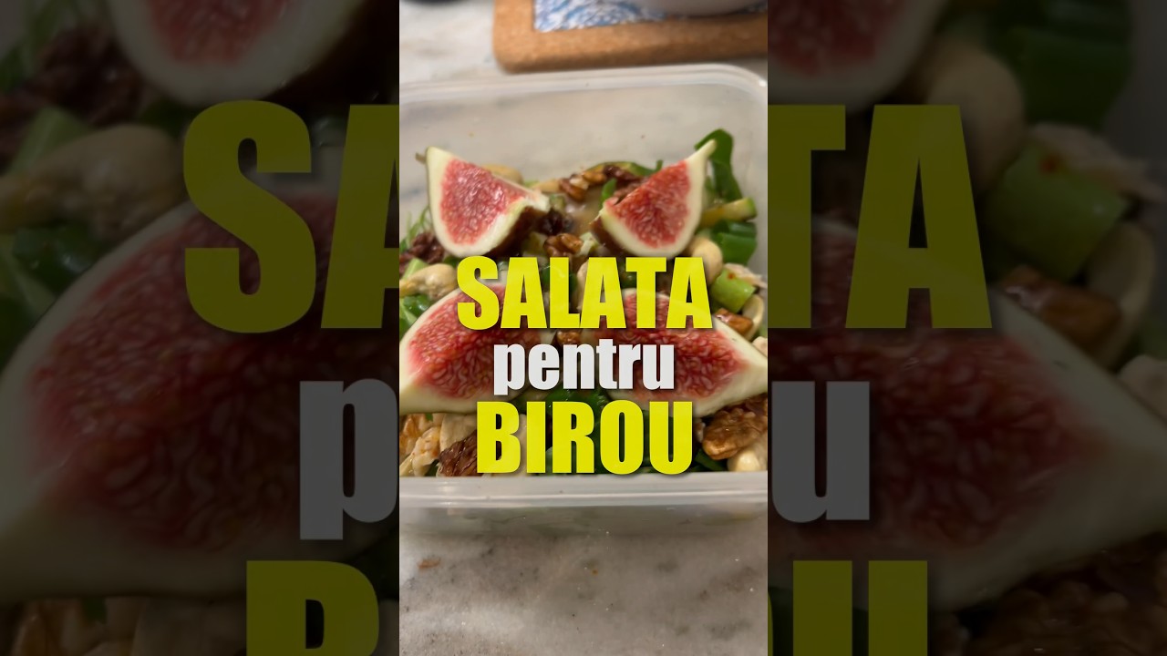 Idee de salata - de luat la birou; combina legumele cum vrei tu; super satios 👍🏼🤤