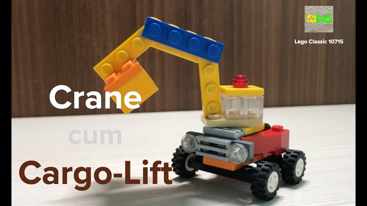 Lego Classic 10715 - How it's Made - Cargo Lifter cum Crane cum Fork Lift  with Rotating Base