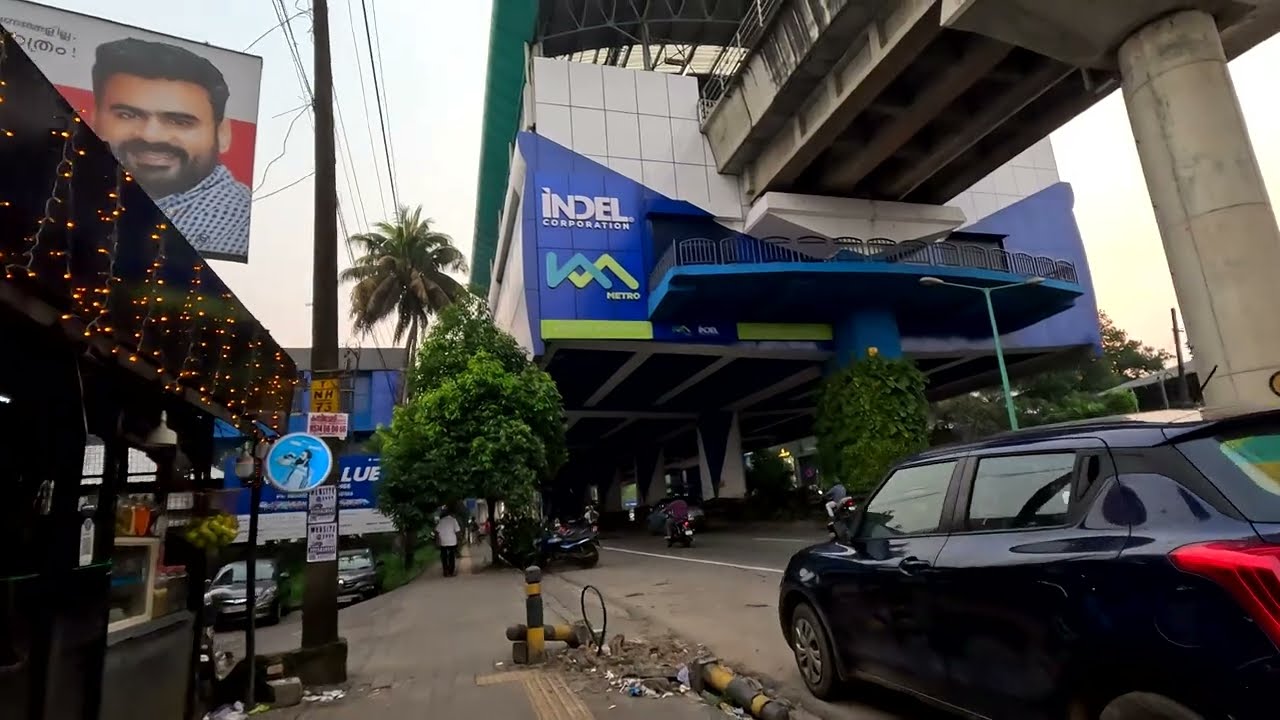 [ 4K - UHD ] 🔥 Evening Walk #Indian Streets 🔥 Lulu Mall Kochi Area 🔥4K Walk #Kerala #India 🔥 60 FPS