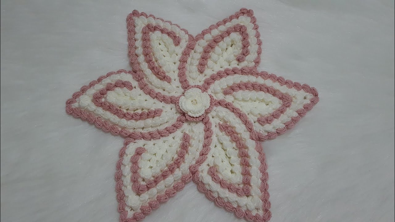 Rüzgar Gülü Lif Modeli / En Güzel Lif Modeli / Çeyizlik Lif /Örgü - Elişi - Hamam Bezi
