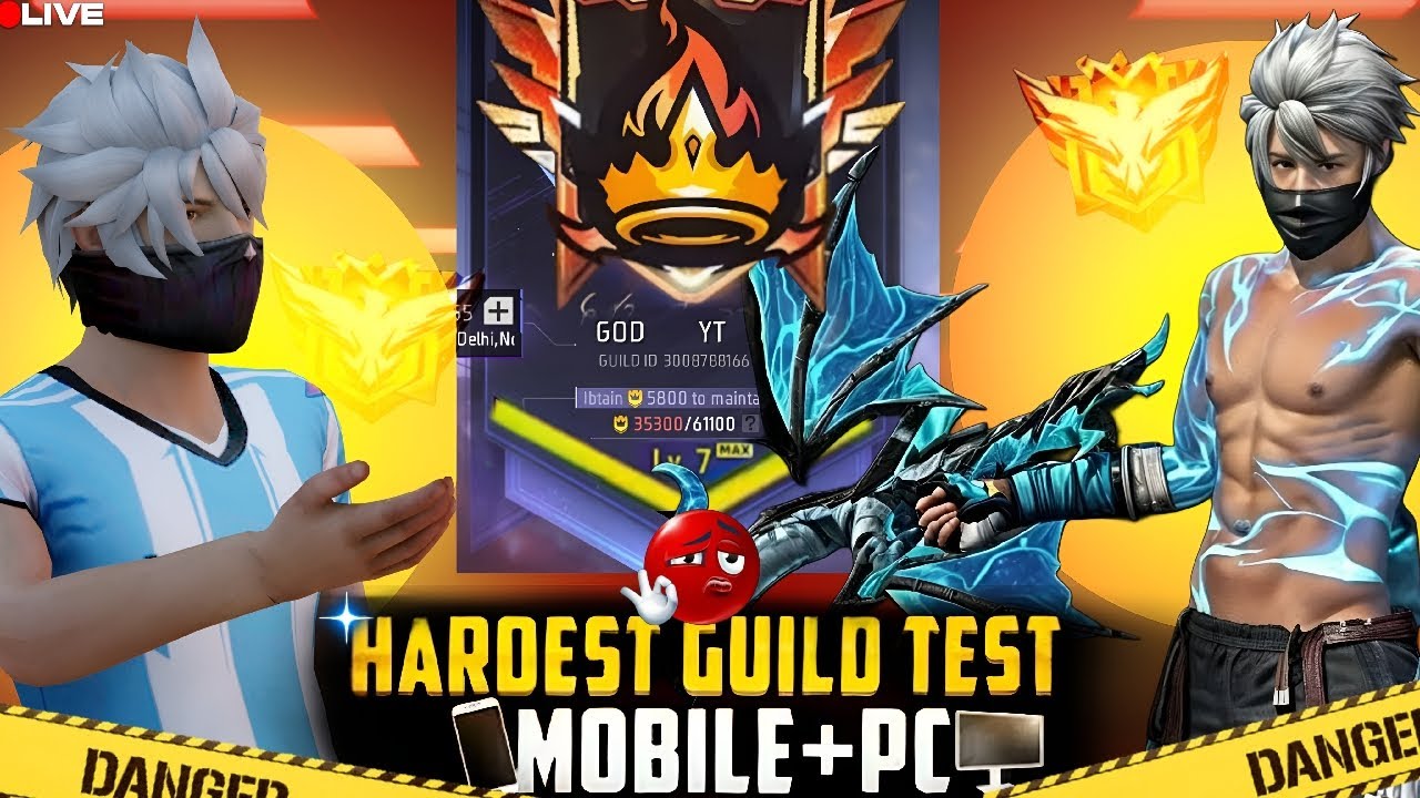 FREE FIRE LIVE GUILD TESTING | GUILD TEST LIVE | FF LIVE GUILD TEST #freefirelive#totalgaming