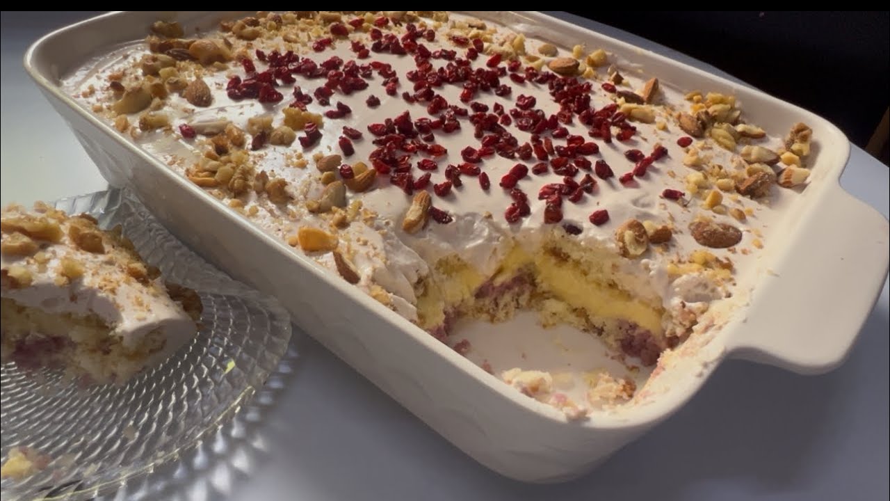 حلى رمضاني فاخر بطبقات كريمية تذوب 😍 | Creamy Ramadan Dessert Recipe
