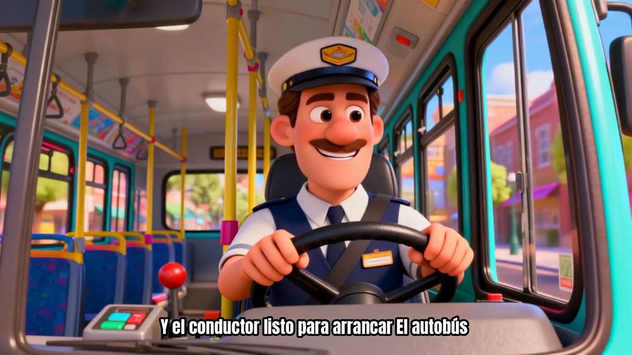 Canción del autobús 🚌 | Aprendiendo sobre vehículos | Canciones infantiles educativas
