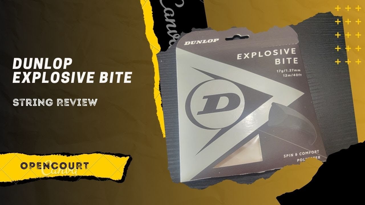 Огромный потенциал вращения | Обзор струн Dunlop Explosive Bite | Открытый корт