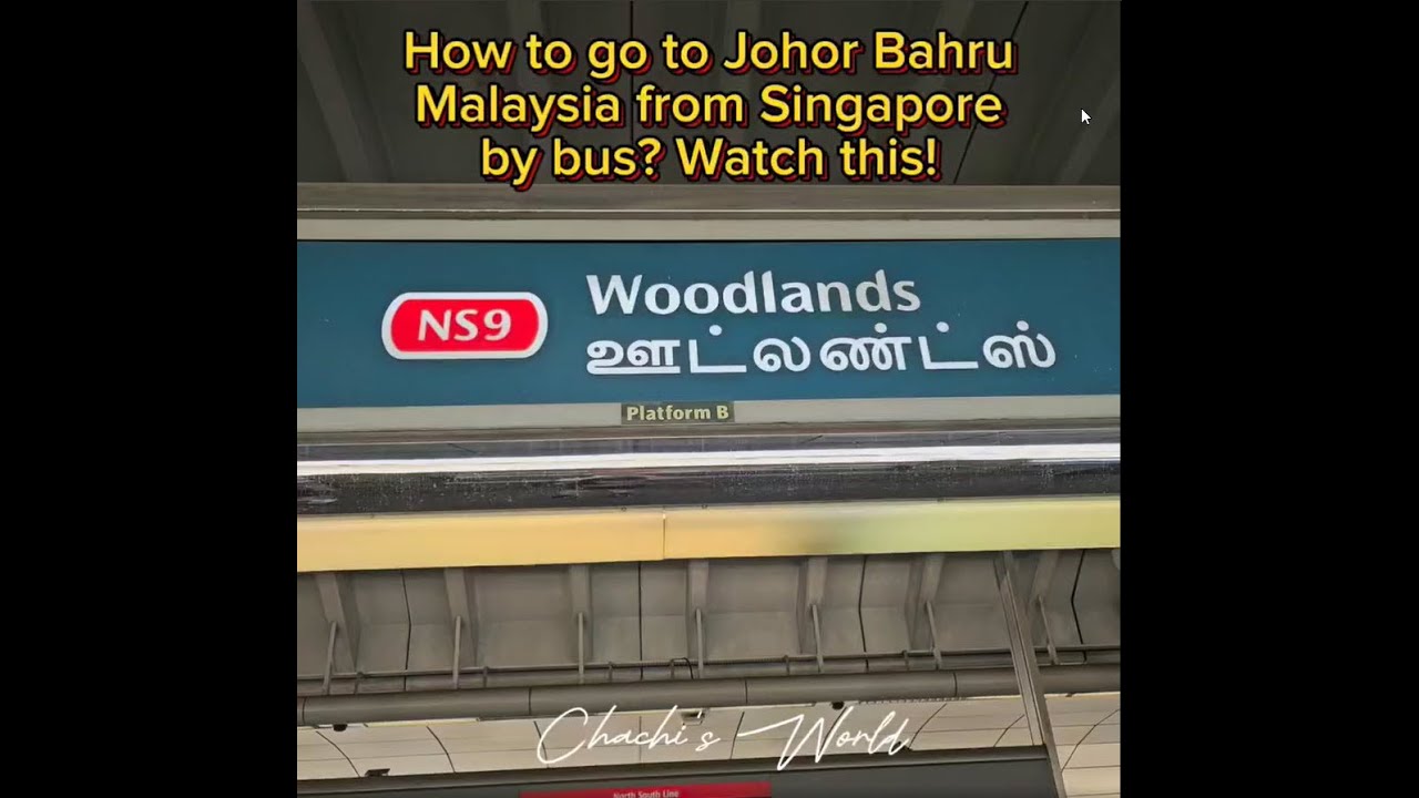 Singapore to Johor Bahru, Malaysia by Bus. #malaysia #singapore #malaysiatravel