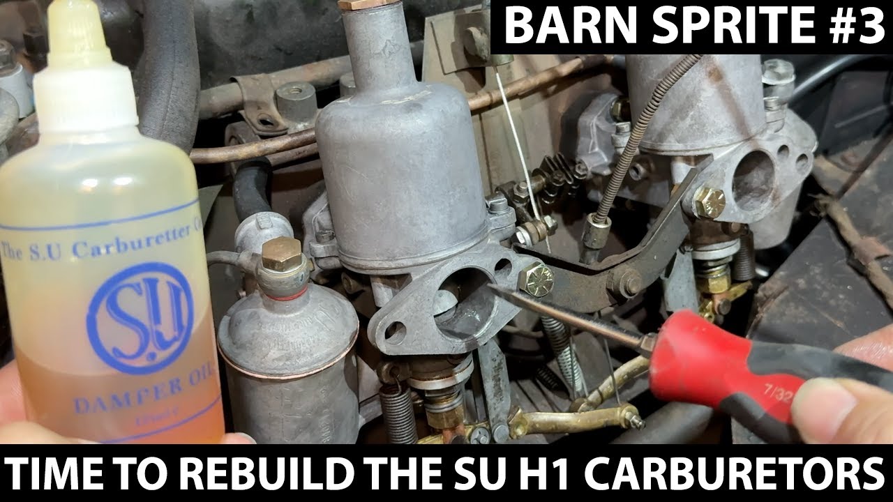 Rebuilding the SU H1 Carburetors on Barn Sprite #3