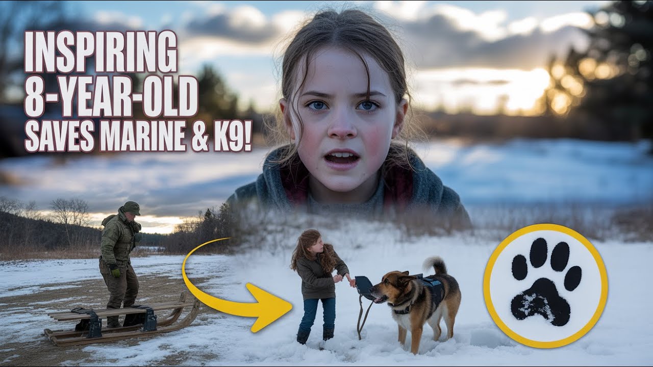 Inspiring 8-Year-Old Discovers U.S. Marine and K9 Bound in Snow – What She Did Next Is INCREDIBLE!
