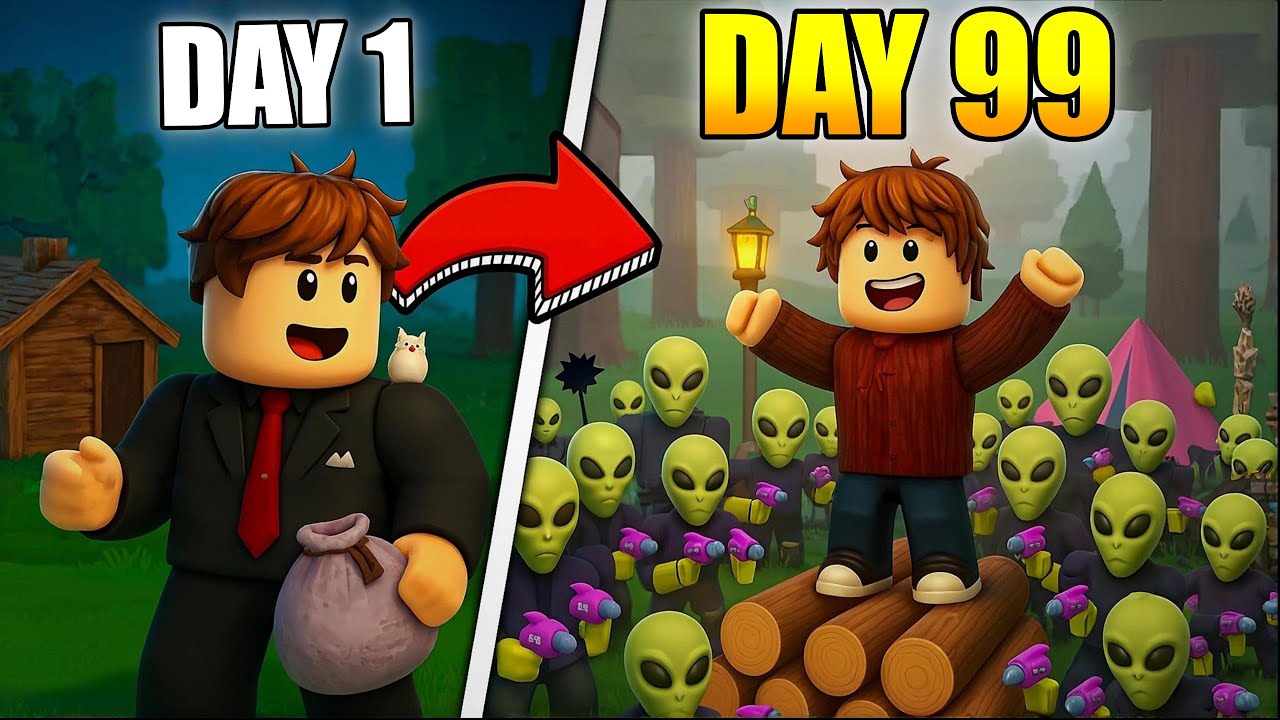 ในที่สุดผมก็อยู่รอดถึง 99 คืน !!! ผมจะไม่มีทางหิวตลอดกาล  | Roblox