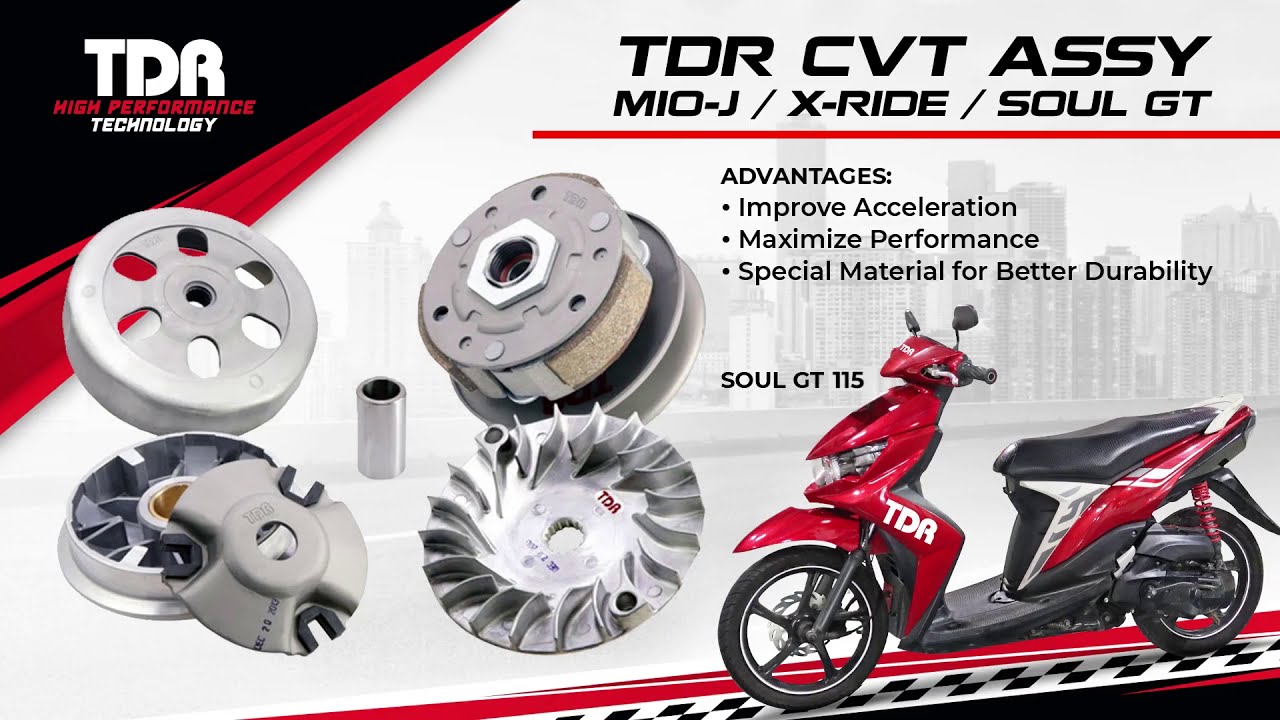 TDR CVT Assy For Mio J / X-Ride / Soul GT