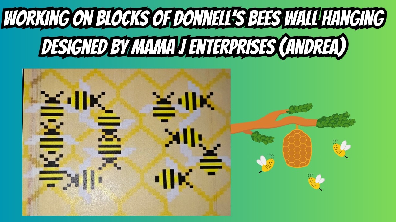 Come hang out with me while I work on Donnell's Bees designed by @MamaJPatterns-Andrea