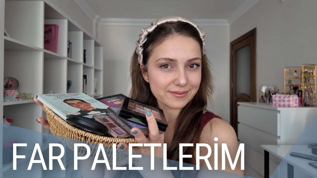 FAR PALETLERİM || Elimdeki bütün far paletlerini swatchladım
