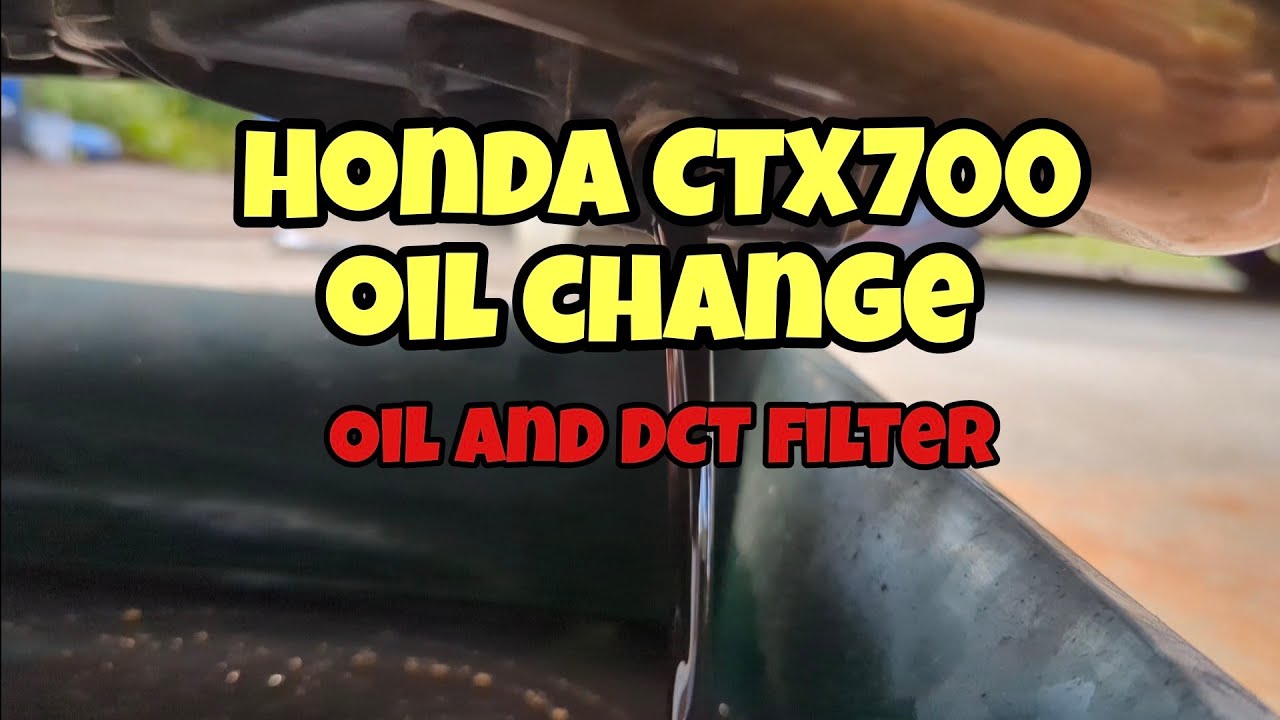 Honda CTX700 oil and DCT filter change.