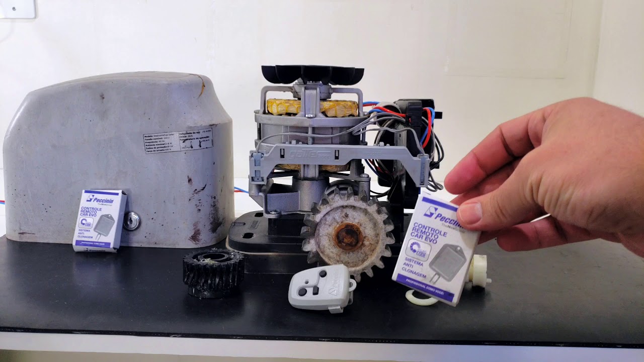 Motor de portão eletrônico roncando, não vai para frente nem para trás.