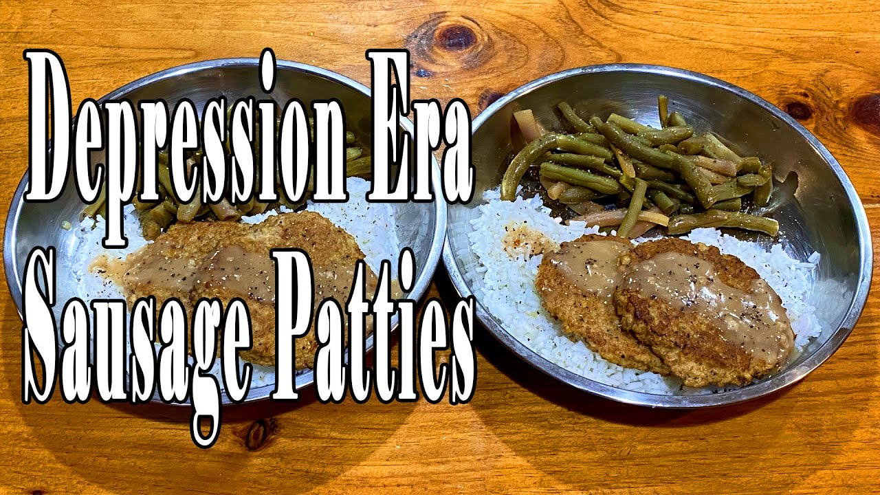 Depression Era Meatless Sausage Patties