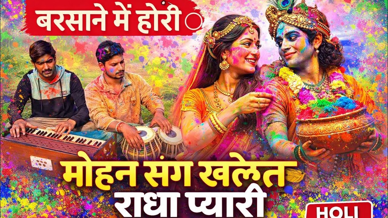 मोहन संग खेलत राधा प्यारी | बरसाने में होरी | Holi Bhajan 2026 | Radha Krishna Holi Bhajan#viral