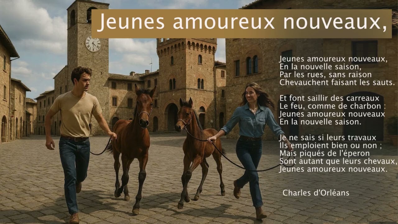 Jeunes amoureux nouveaux (Charles d'Orléans) CHANSON