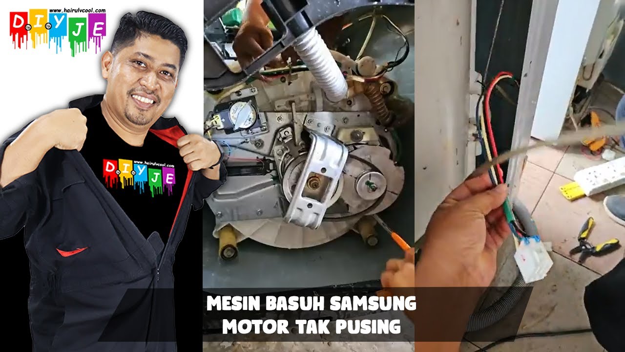 MESIN BASUH SAMSUNG MOTOR TAK PUSING