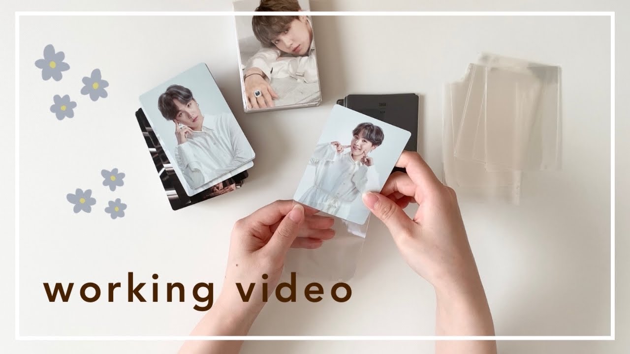 BTS ￤ working video📜￤ ミニフォト整理・収納 ￤ 作業動画 ⸝⋆　︴방탄소년단 포카 정리
