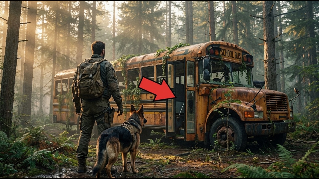 Veteran's Dog Found a Rusted School Bus in the Forest — The Names Inside Told a Dark Story