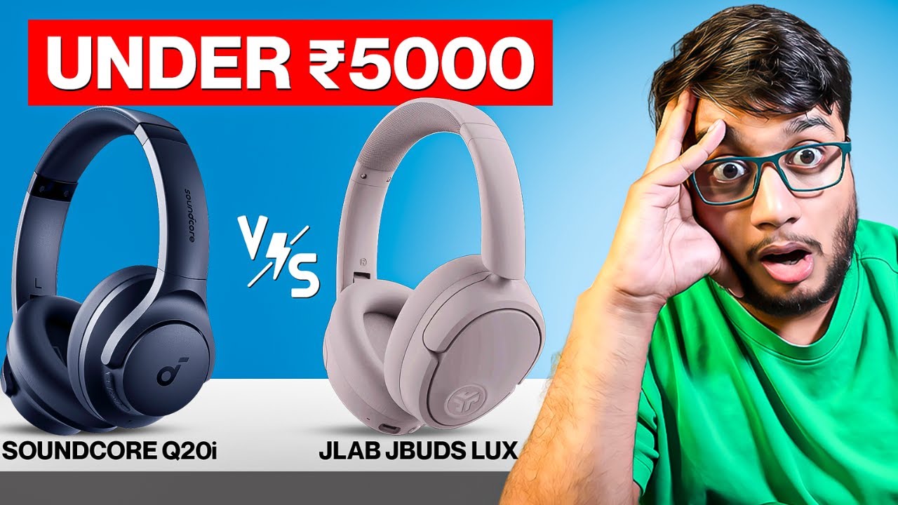 🎧 Best Headphones Under ₹5000 in India || Soundcore Q20i Vs Jlab JBuds Lux