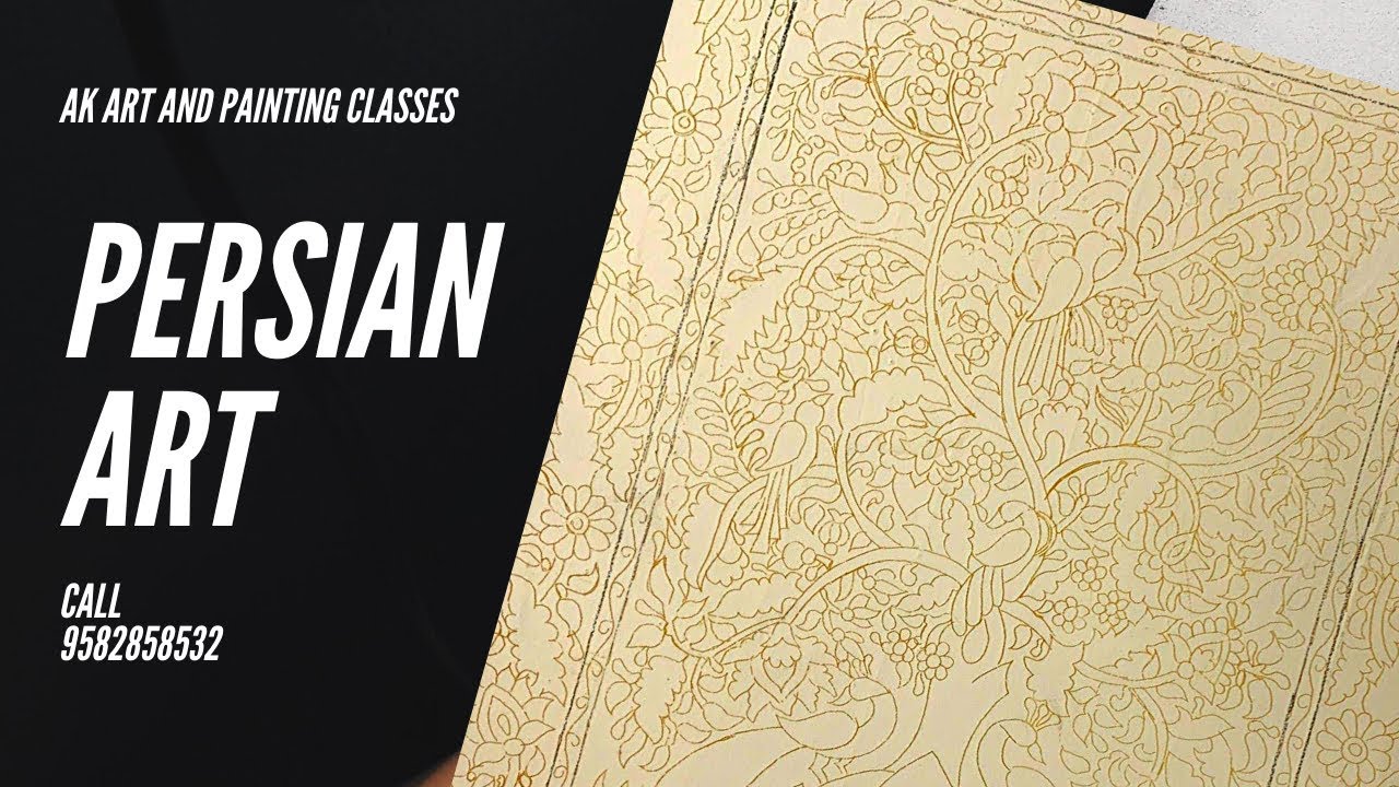 How To Do Cone Work | Relief Painting | Persian Art | Cone Work | OnlineClasses |9582858532