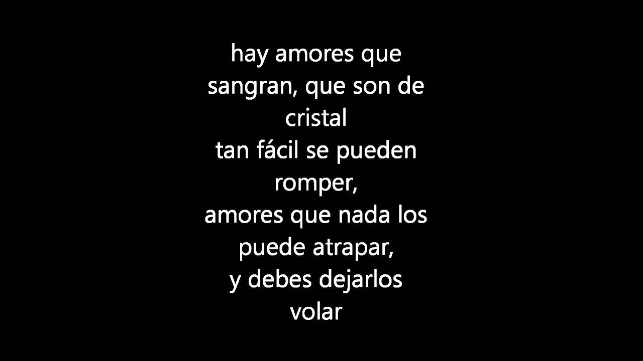 Luja - Amores de cristal letra - Lyrics