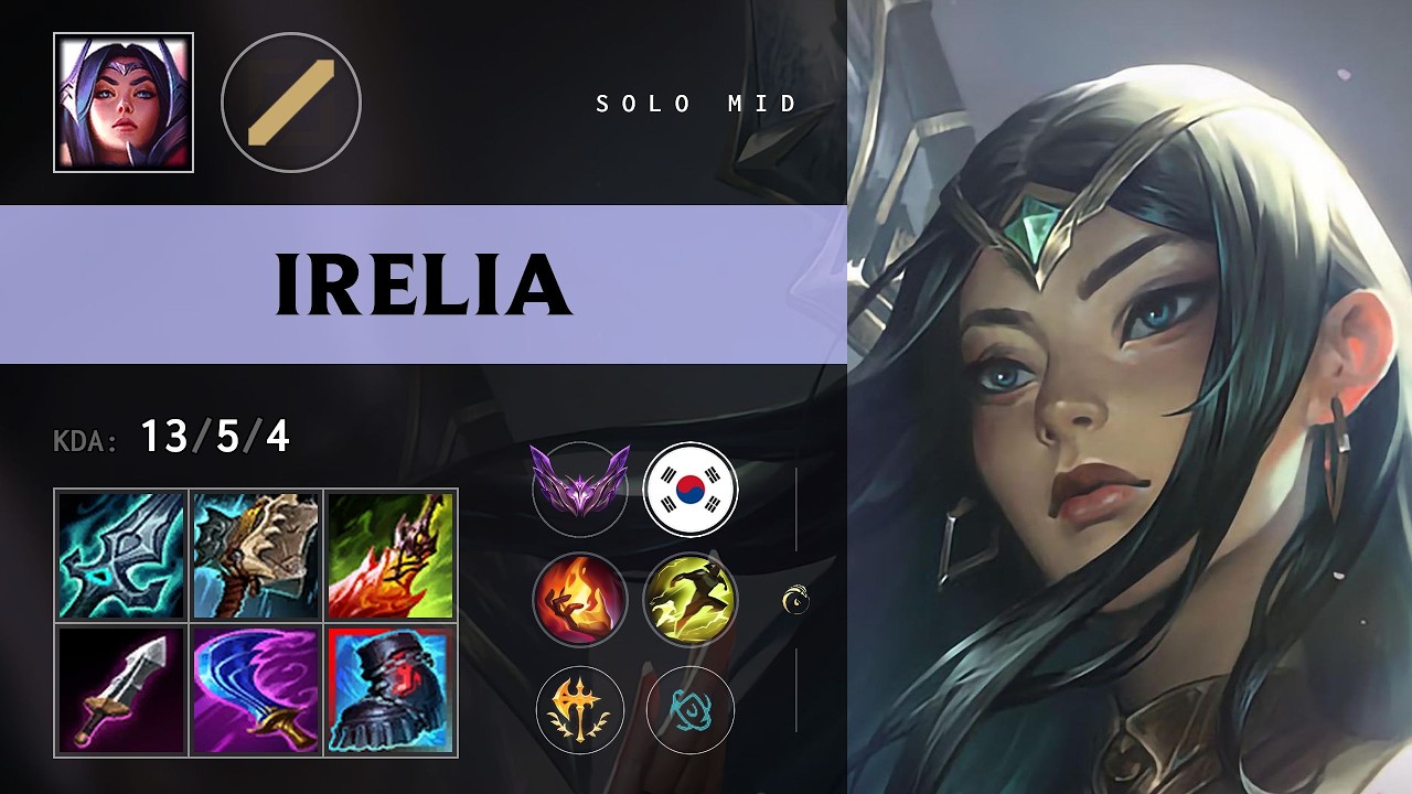 Irelia Mid vs Mel - KR Master Patch 26.13