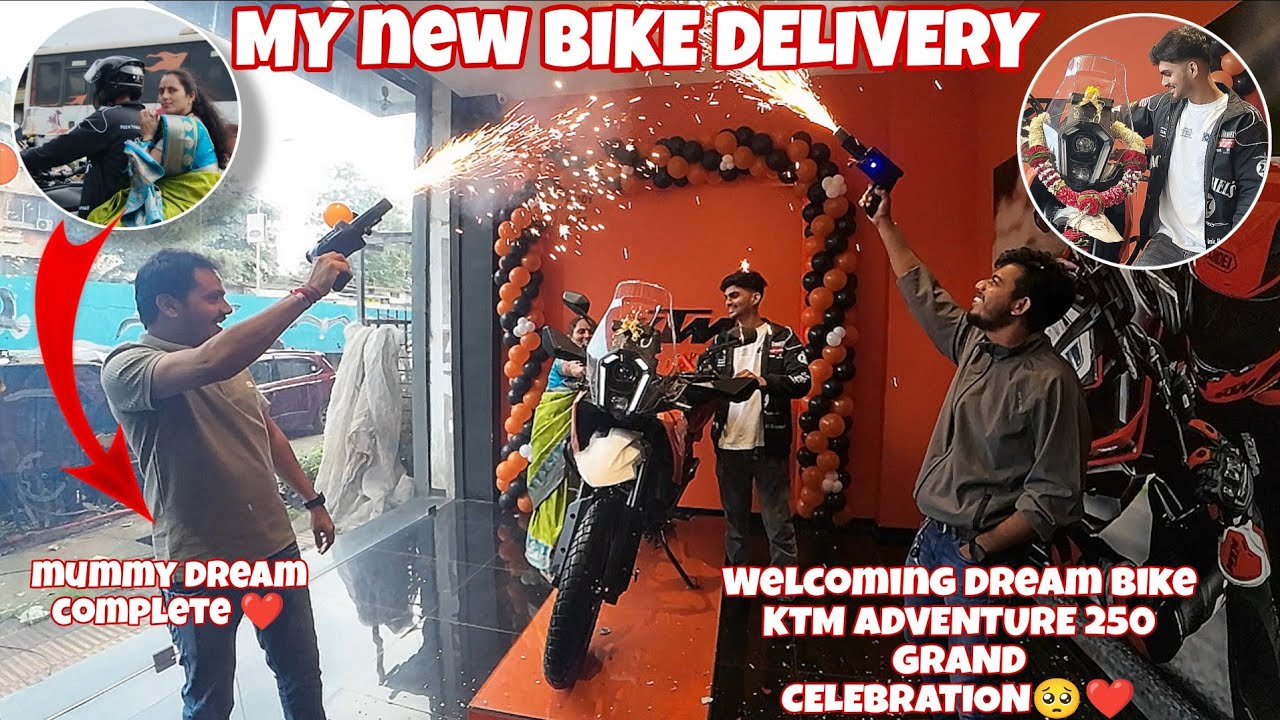 Finally Taking Delivery of My New Bike 🏍️ // KTM ADVENTURE 250 🏍️❤️//just_shubham
