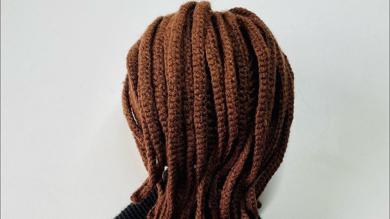 Crochet Doll’s Hair with Fringe and Crown