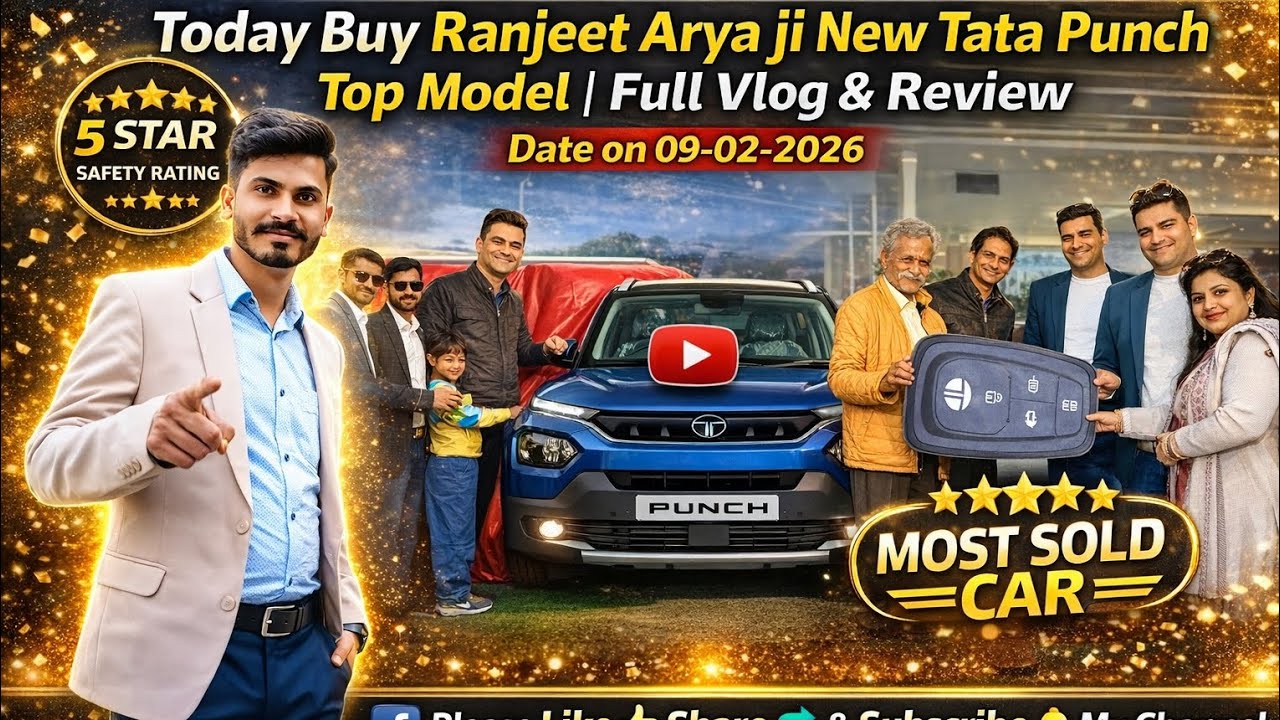 Today Buy New Tata Punch Car Top Model||Tata Motor||Sabse Sasti Suv Car||5start Safety||Good Deals 🤝