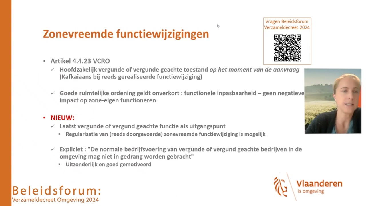 Beleidsforum Verzameldecreet   5   Zonevreemde functie