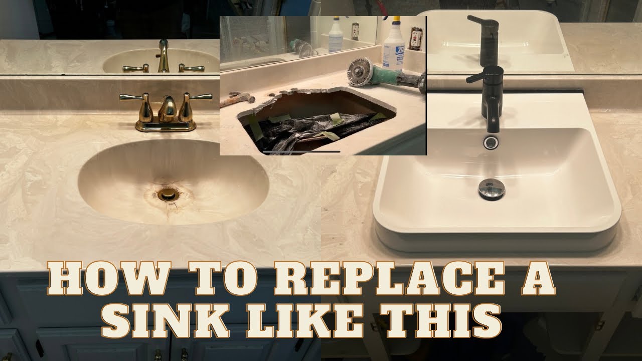 Installing IKEA Backsjon sink on cultured marble vanity