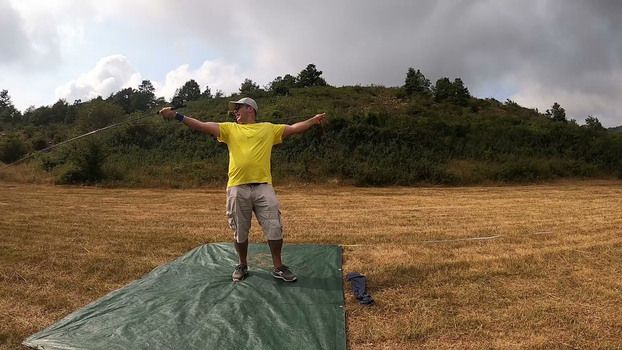 Trout Distance  training on an almost windless day