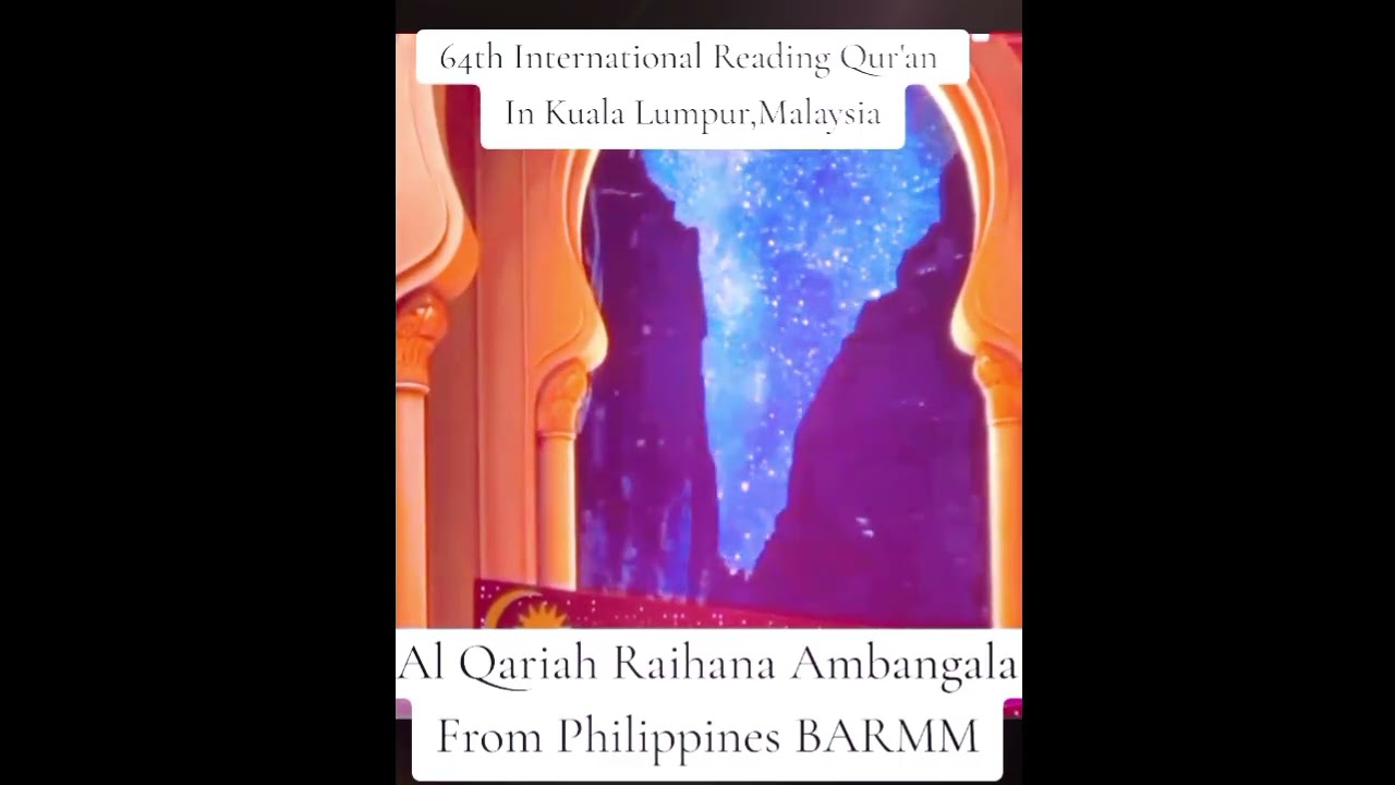 Al qariah Raihana Ambangala / female contestant in International Qur-an competion.