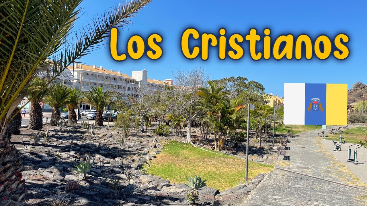 Los Cristianos | Street view | Tenerife | Canary Islands | Walking Mango 4K Tour