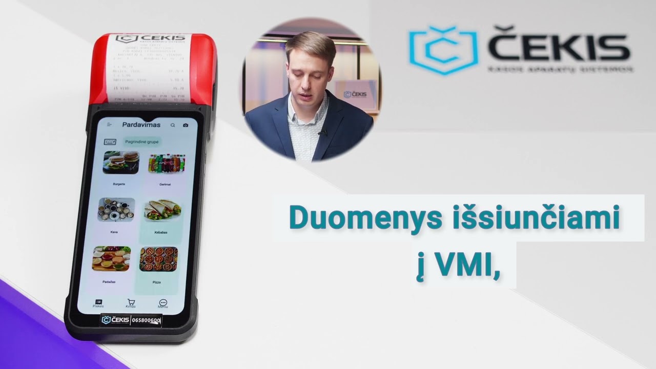 iMin Swift 2 Pro + PAYKIT: Greičiausias i.EKA kasos aparatas su virtualia fiskalizacija!
