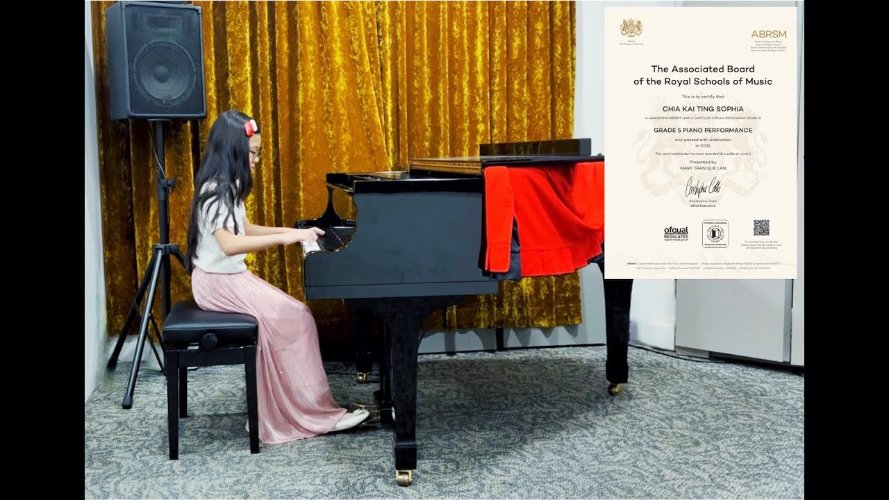 ABRSM Grade 5 Piano Performance Exam (2025-2026) *Distinction 140/150
