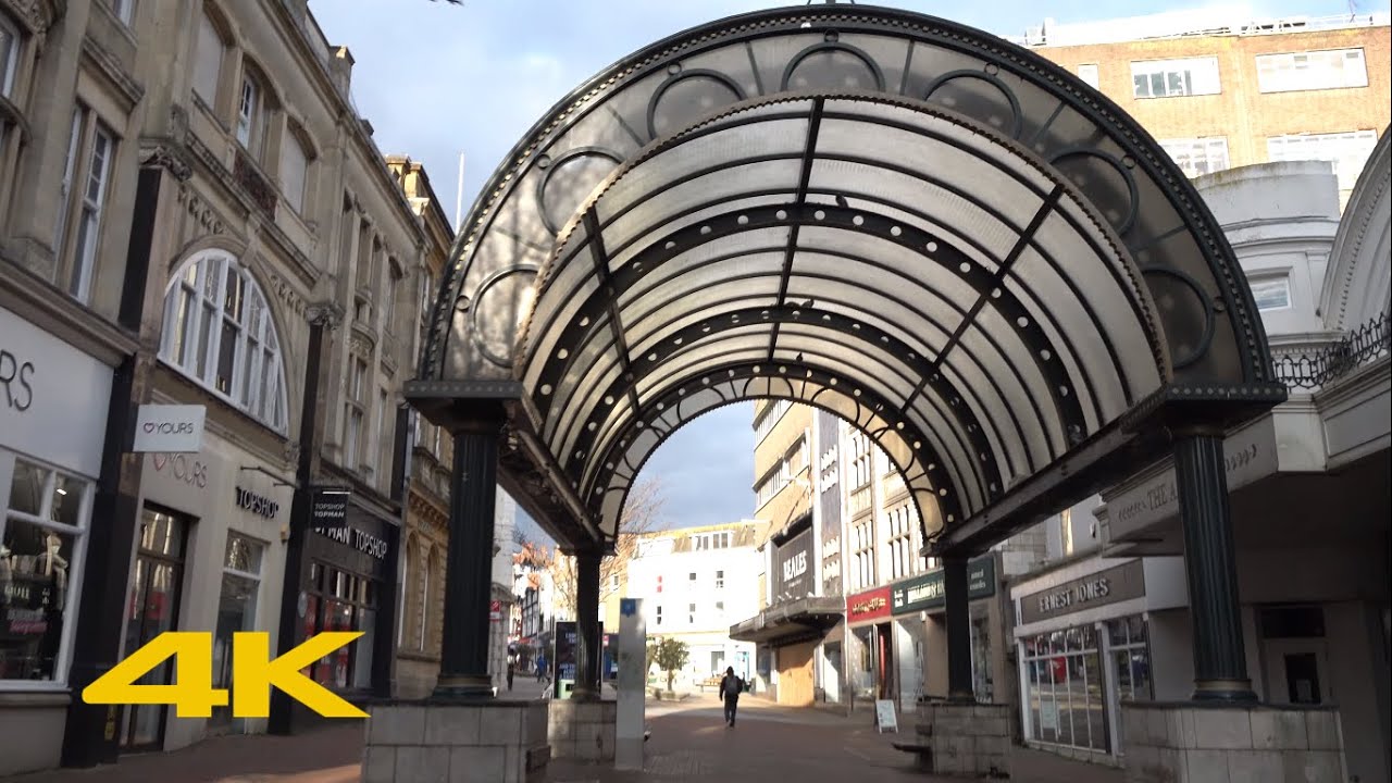 Bournemouth Walk: Town Centre | via Bournemouth Pier【4K】