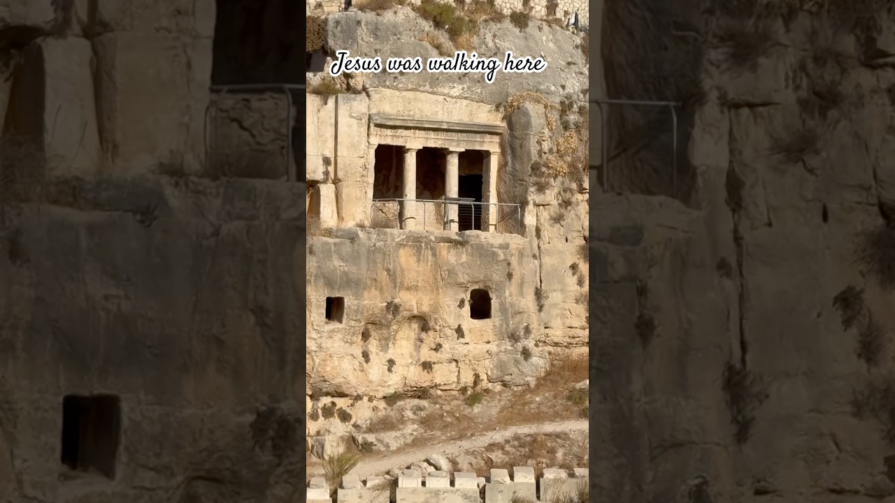 Jesus was walking here near Old City in Jerusalem