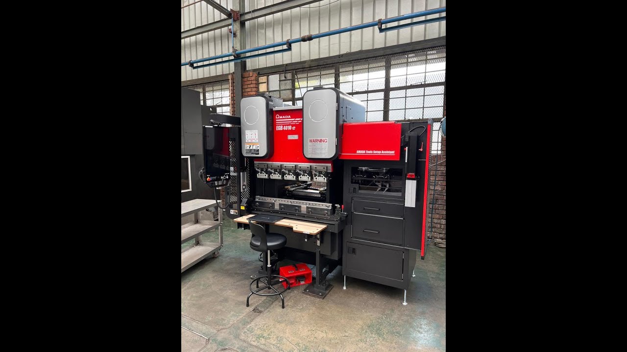 Amada EGB 4010e arrival timelapse video - Budget Sheet Metal (PTY) LTD