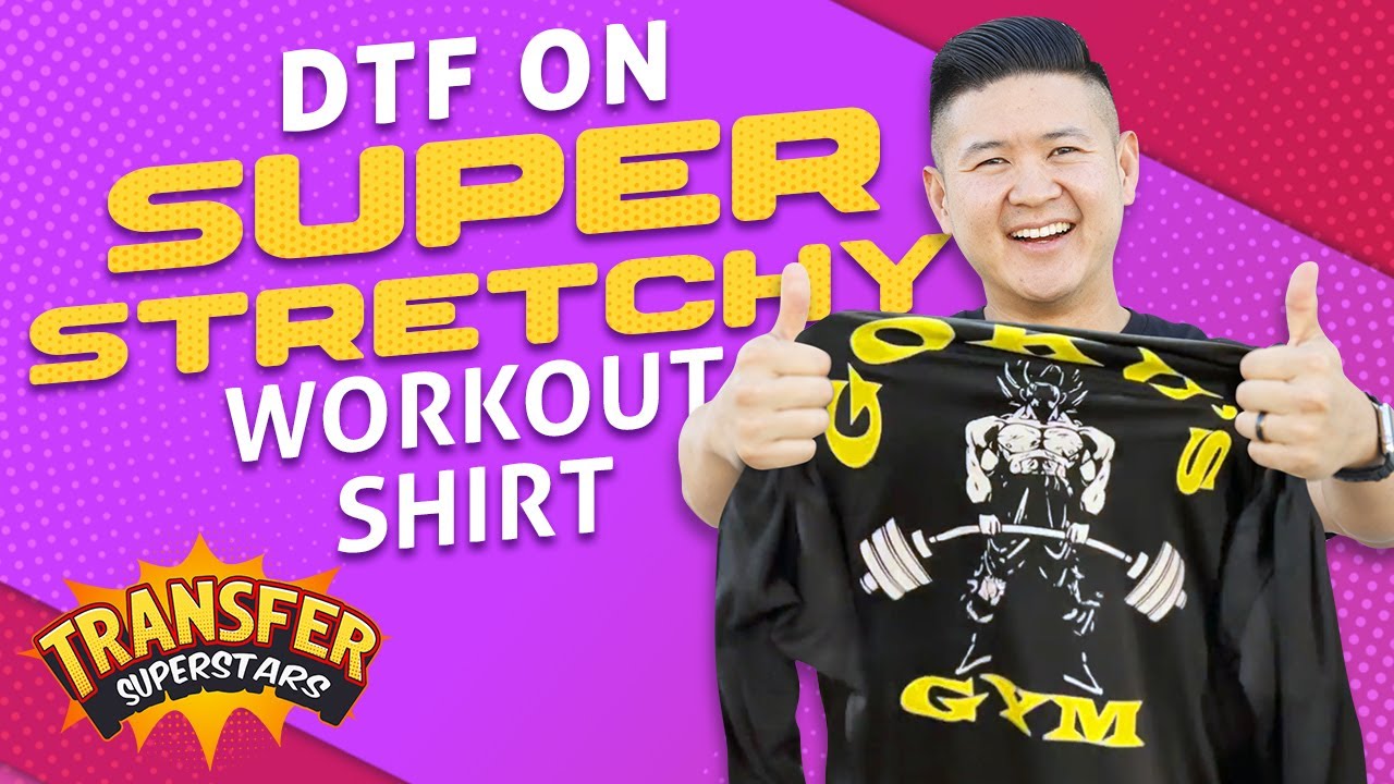Mastering the Art of DTF Application on a STRETCHY TRIDRI Longsleeve Workout Tee