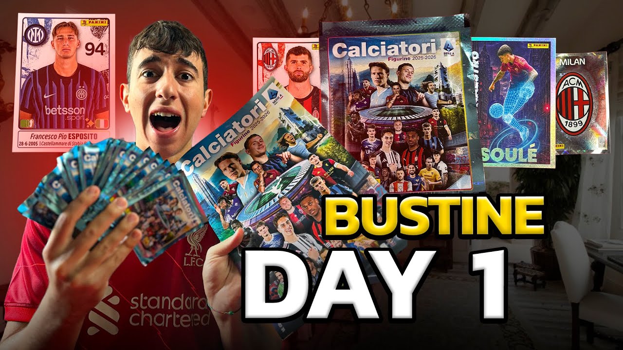 APERTURA BUSTINE calciatori panini 2025-2026!!! #2