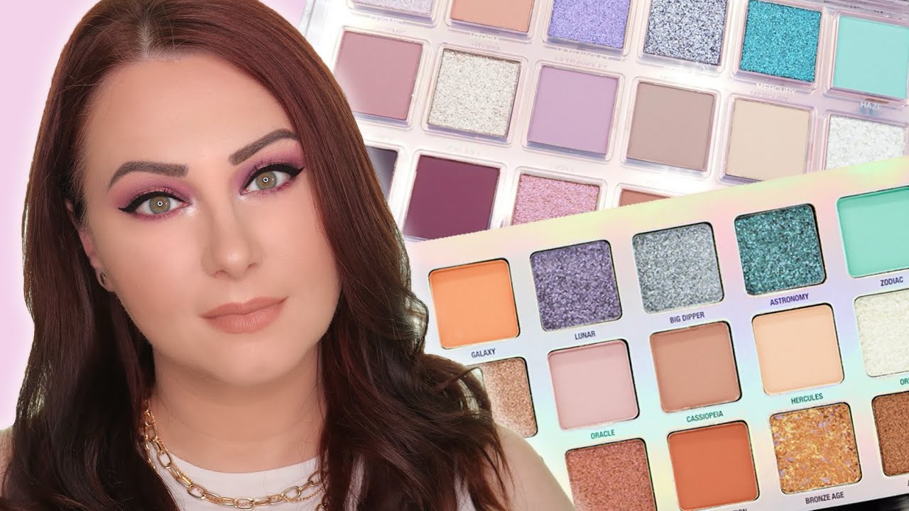 W7 Total Eclipse vs Huda Beauty Mercury Retrograde Palette Comparison