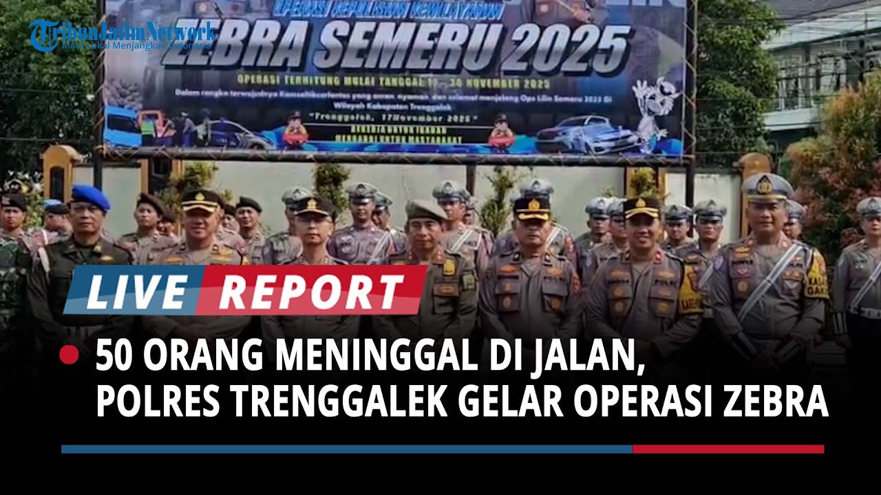 50 Orang Meninggal di Jalan, Polres Trenggalek Gelar Operasi Zebra Tekan Kecelakaan Lalulintas