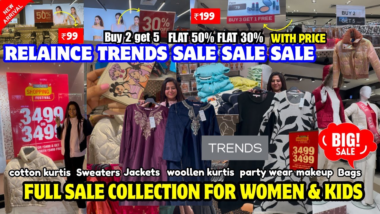 Reliance Trends Sale 2025 | Reliance trends winter sale flat 70% off | Reliance trends offers today